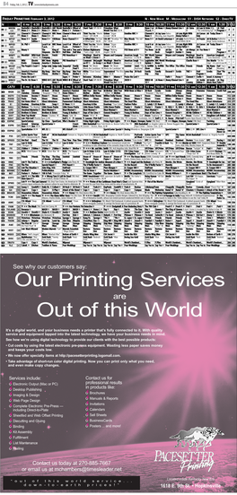 Our Printing Services out of This World