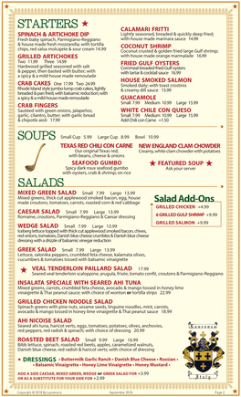 Salads Soups Starters