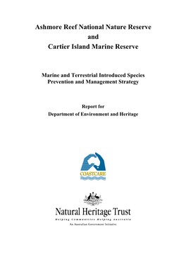 Ashmore Reef National Nature Reserve and Cartier Island Marine Reserve