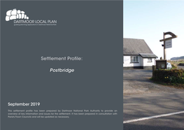 Postbridge Settlement Profile