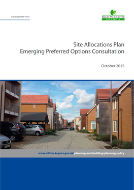 Site Allocations Plan: Emerging Preferred Options, October 2015