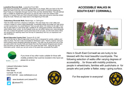 Accessible Walks in South East Cornwall