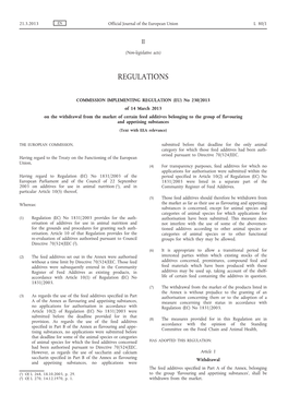 Commission Implementing Regulation (EU)