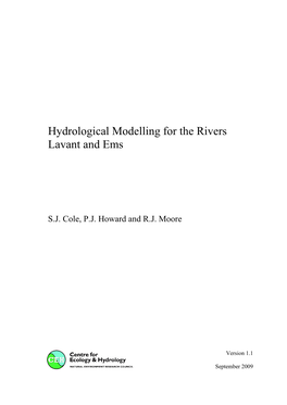 Hydrological Modelling for the Rivers Lavant and Ems