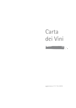 Carta Dei Vini