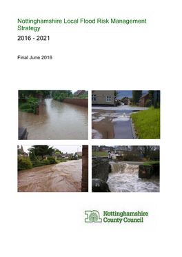 Nottinghamshire Local Flood Risk Management Strategy 2016 - 2021