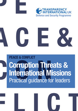 Corruption Threats & International Missions