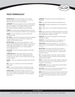 Truss Terminology