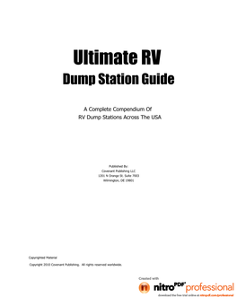 Ultimate RV Dump Station Guide
