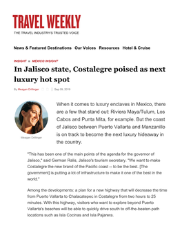 In Jalisco State, Costalegre Poised As Next Luxury Hot Spot