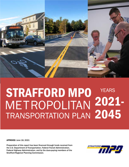 Strafford Mpo Years Metropolitan 2021- Transportation Plan 2045