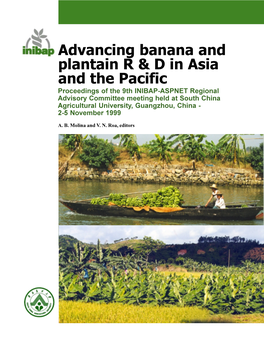Advancing Banana and Plantain R & D in Asia and the Pacific