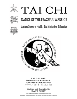 Tai Chi Retreat Course Book