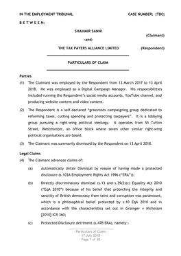 17 July 2018 - - Page 1 of 38 - (I) Causing Or Permitting a Derogatory Article to Be Written in Brexit Central; And