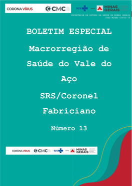 Boletim Especial URS Coronel Fabriciano Nº 13