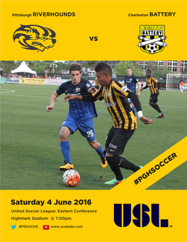 Saturday 4 June 2016 United Soccer League: Eastern Conference Highmark Stadium @ 7:00Pm