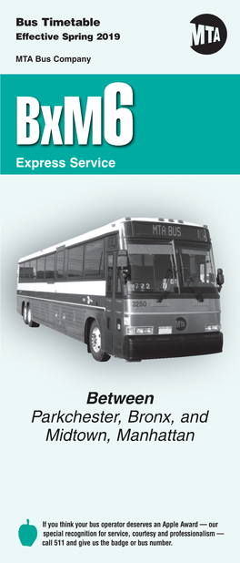 Bxm6 Bus Schedule