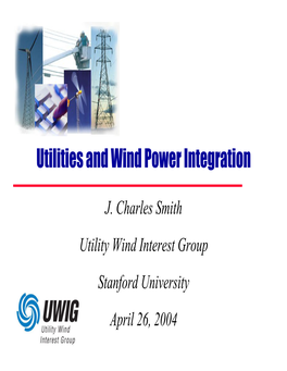 Utilities and Wind Power Integration
