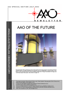 AAO of the FUTURE AAO of Next Generation Fibre Positioning Robots