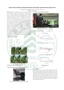 Simulation of Harvester Logging Processing and Dynamic Driving Motion Using Unity3d