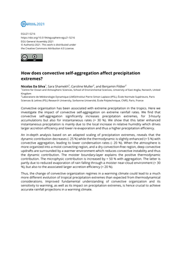 How Does Convective Self-Aggregation Affect Precipitation Extremes?