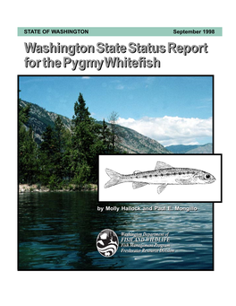 WDFW Final Status Report for the Pygmy Whitefish