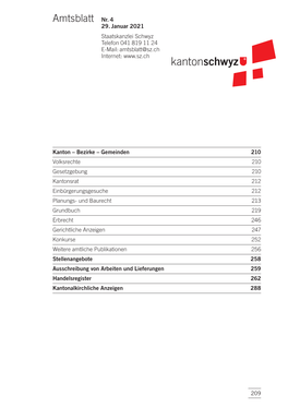 Amtsblatt Nr. 4 Vom 29. Januar 2021