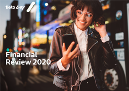 Financial Review 2020 TIETOEVRY 2020 GOVERNANCE and REMUNERATION FINANCIALS