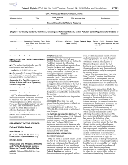 Federal Register/Vol. 86, No. 161/Tuesday, August 24, 2021