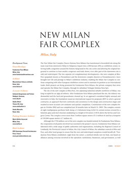 New Milan Fair Complex