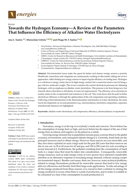 Towards the Hydrogen Economy—A Review of the Parameters That Inﬂuence the Efﬁciency of Alkaline Water Electrolyzers