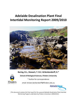 Intertidal Monitoring Report 2009/2010