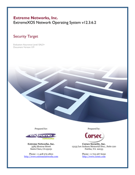 Extreme Networks EXOS V12.3.6.2 EAL3+ ST