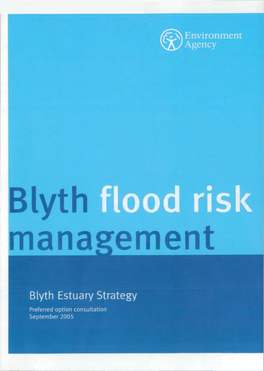 Blyth Estuary Strategy Preferred Option Consultation September 2005 We Are the Environment Agency