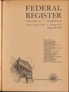 Federal Register Volume 32 • Number 29