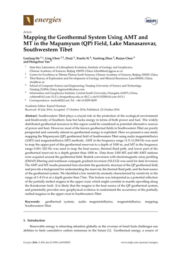 Mapping the Geothermal System Using AMT and MT in the Mapamyum (QP) Field, Lake Manasarovar, Southwestern Tibet