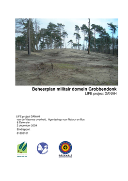 Beheerplan Militair Domein Grobbendonk LIFE Project DANAH