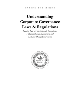 Understanding Corporate Governance Laws & Regulations