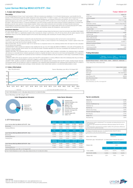 Lyxor German Mid-Cap MDAX UCITS ETF - Dist