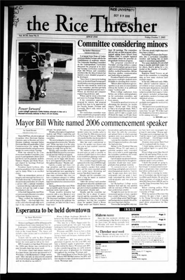 Mayor Bill White Named 2006 Commencement Speaker
