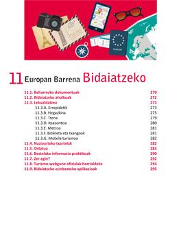 Europan Barrena Bidaiatzeko 11.1