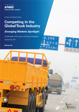 Competing in the Global Truck Industry Emerging Markets Spotlight