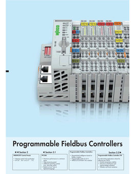 Programmable Fieldbus Controllers 61