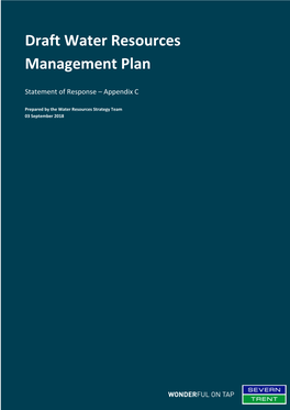 Draft Water Resources Management Plan