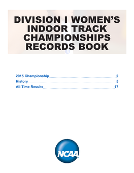 Division I Women's Indoor Track Championships