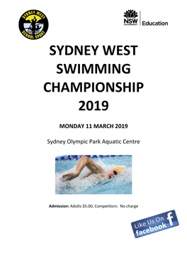 Sydney West Swimming Championship 2019