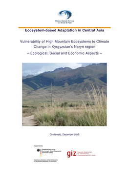 Ecosystem-Based Adaptation in Central Asia Vulnerability of High