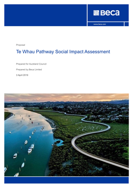 Te Whau Pathway Social Impact Assessment