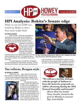 HPI Analysis: Rokita's Senate Edge