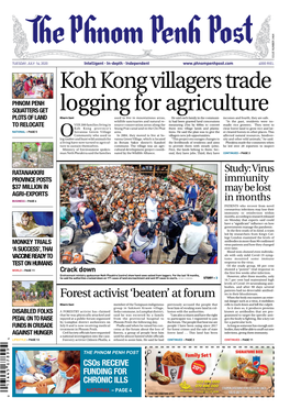 Koh Kong Villagers Trade Logging for Agriculture